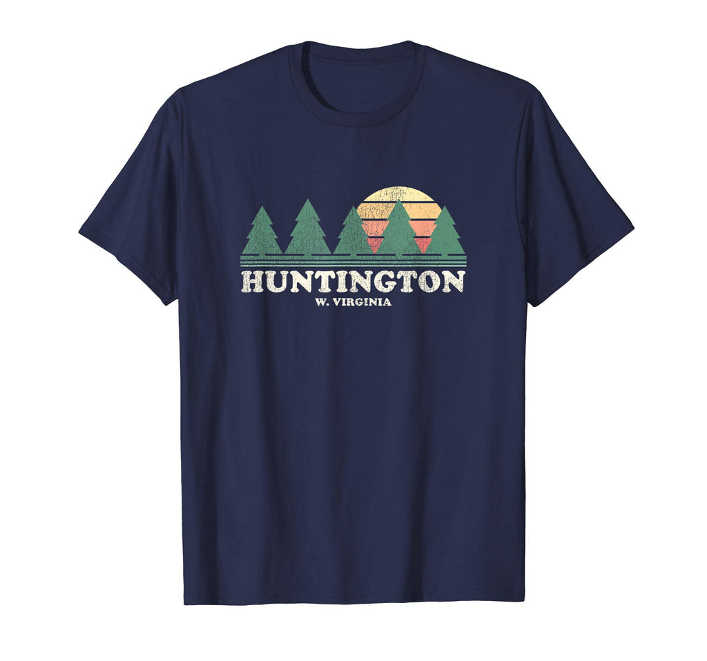 Huntington Wv Throwback 70S T-Shirt - Minimalist Print for Adults - T-Shirt, Sweatshirt, Hoodie