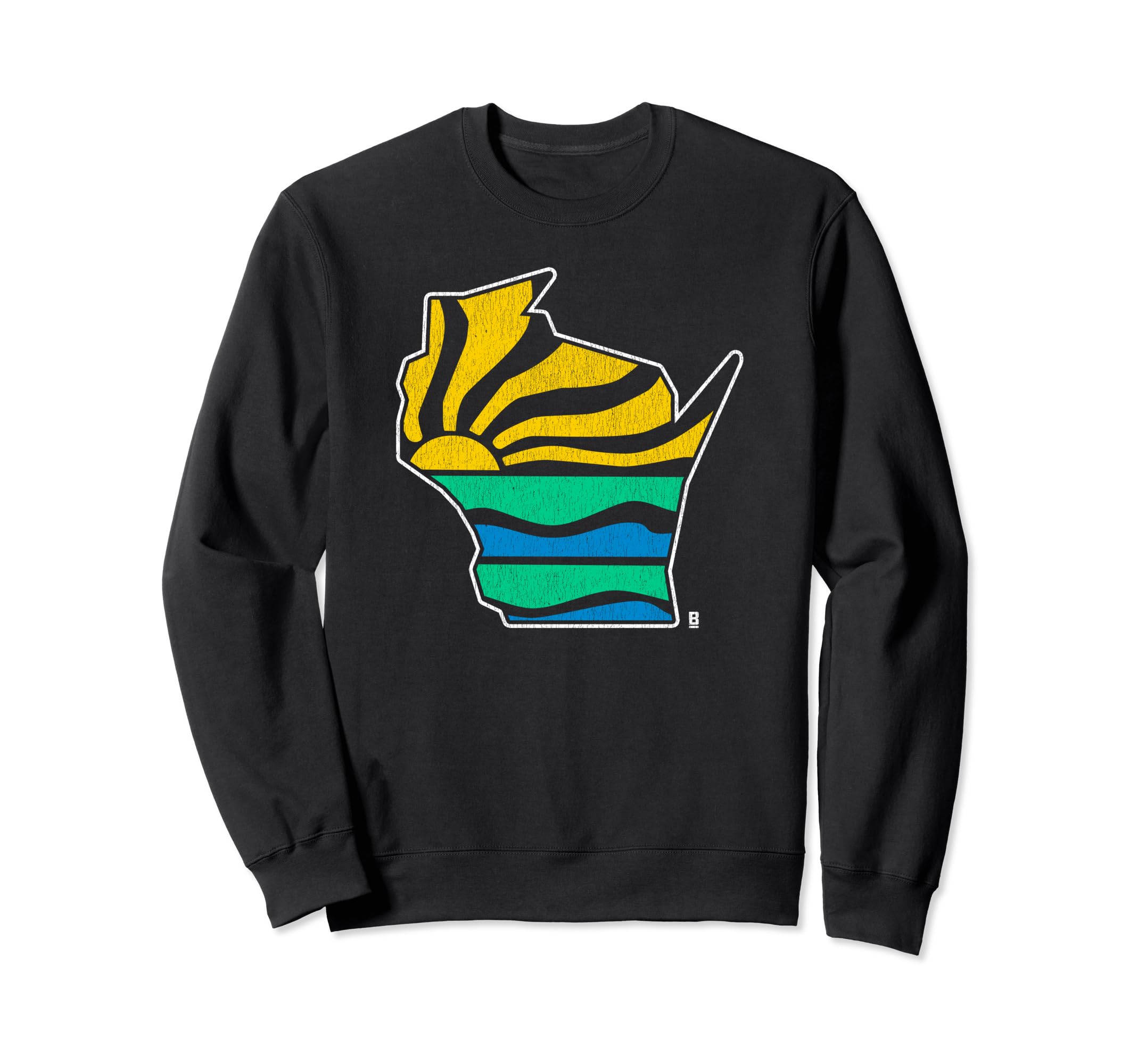 Wisconsin Sunset And Lake Scene Sweatshirt - Trendy Graphic Unisex - T-Shirt, Sweatshirt, Hoodie