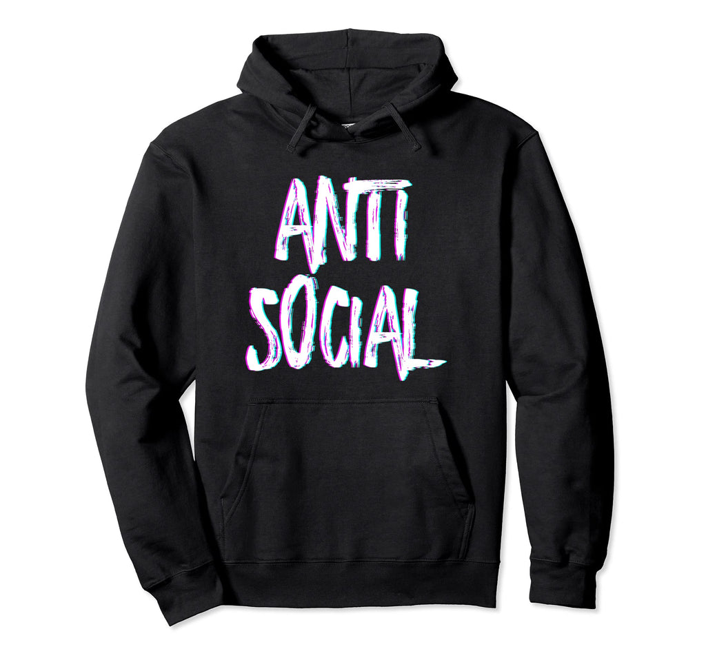 Anti Social Introvert Anti Social Hoodie - Casual Everyday Wear for Adults - T-Shirt, Sweatshirt, Hoodie