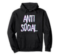 Anti Social Introvert Anti Social Hoodie - Casual Everyday Wear for Adults - T-Shirt, Sweatshirt, Hoodie