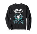 Kickin Out Roller Derby Skater Sweatshirt - Trendy Graphic for Adults - T-Shirt, Sweatshirt, Hoodie