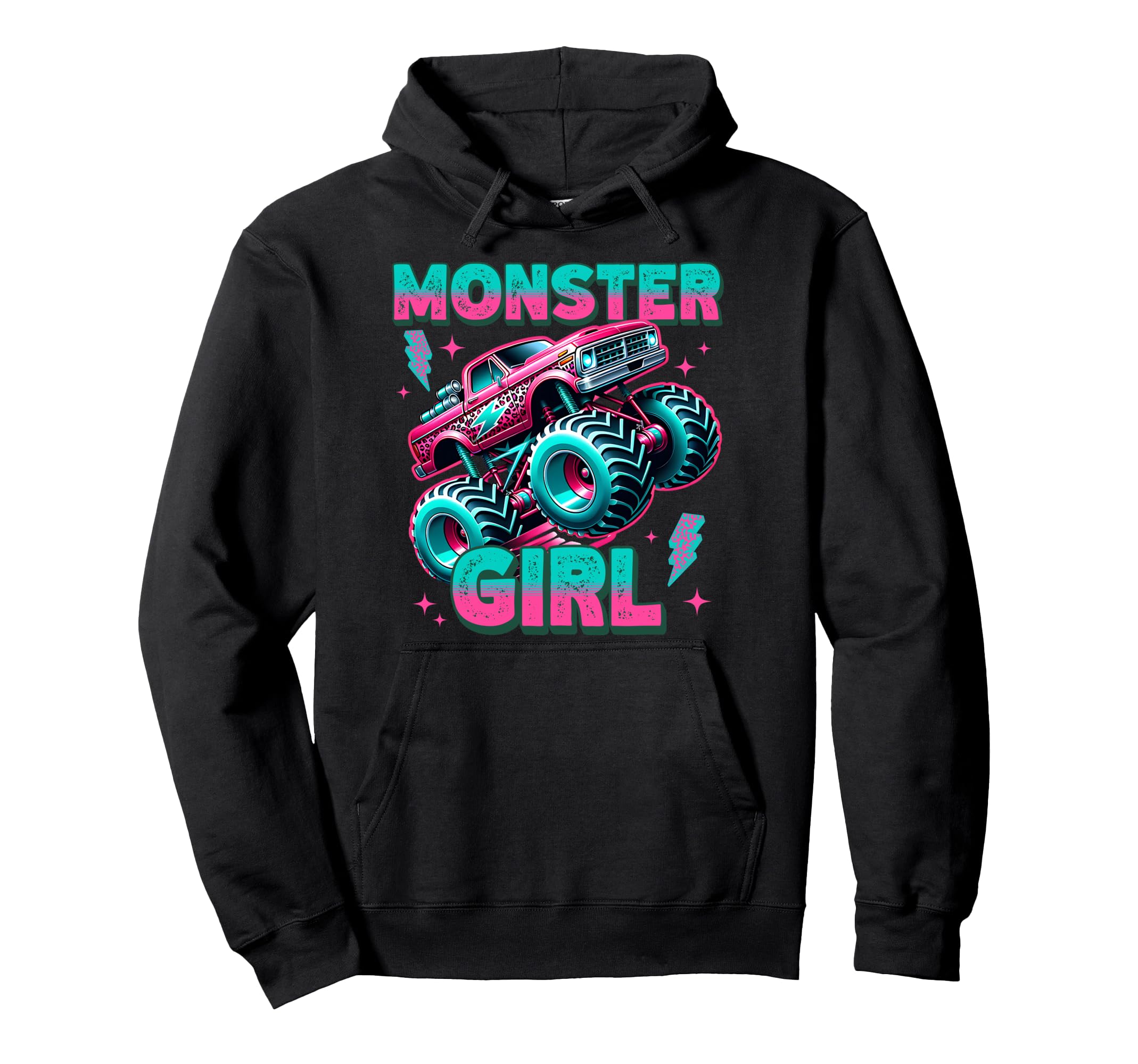 Monster Leopard Monster Truck Lover Hoodie - Aesthetic Graphic for Adults - T-Shirt, Sweatshirt, Hoodie