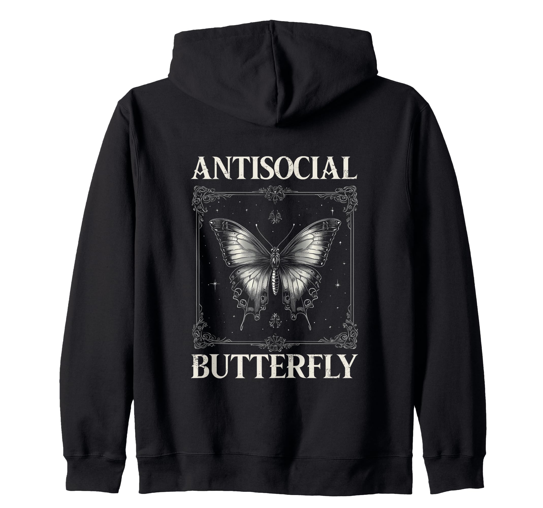 Antisocial Butterfly Gift Sweatshirt - Fun Novelty Design for Adults - T-Shirt, Sweatshirt, Hoodie