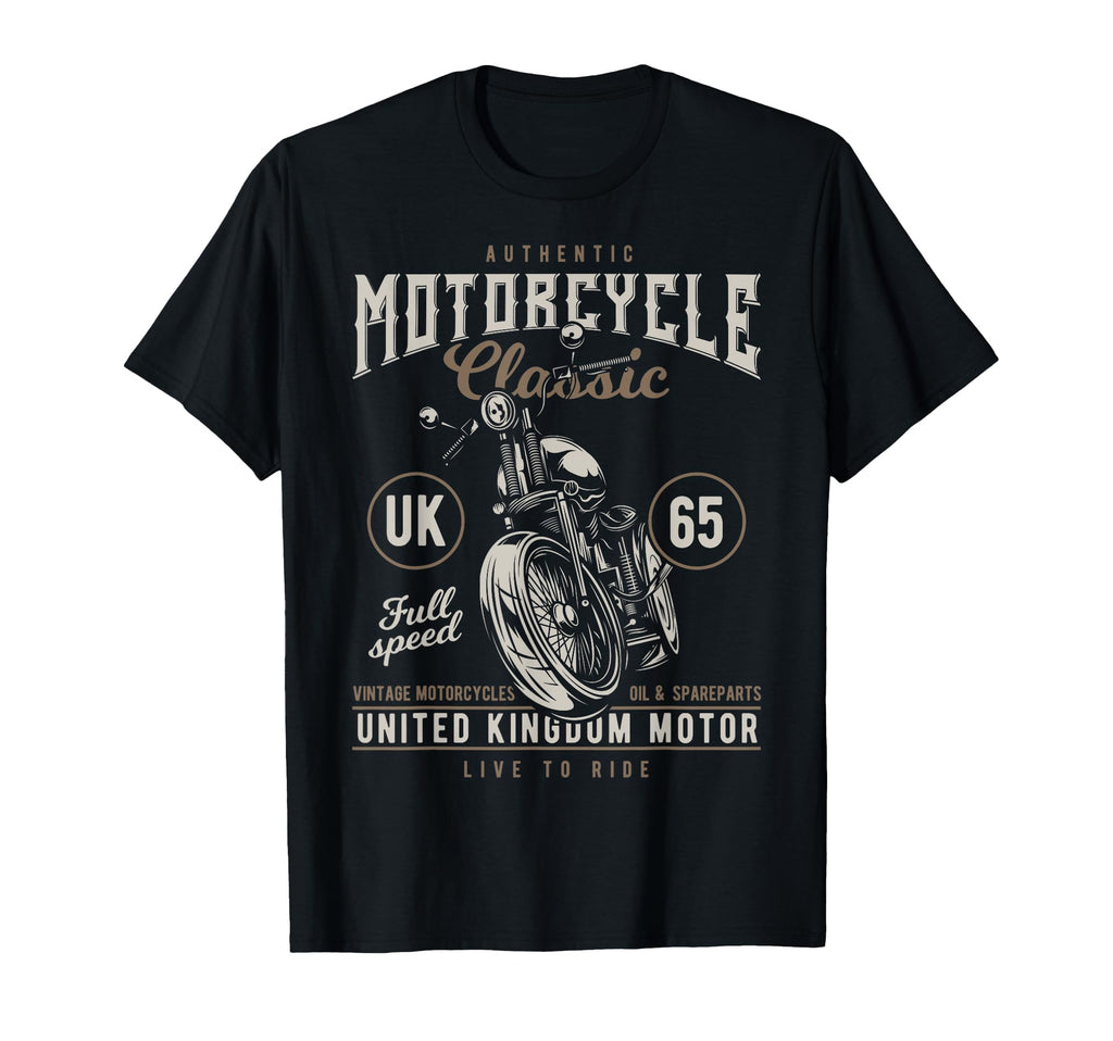 Biker Uk British 65 Kingdom Custom T-Shirt - Aesthetic Graphic for Adults - T-Shirt, Sweatshirt, Hoodie
