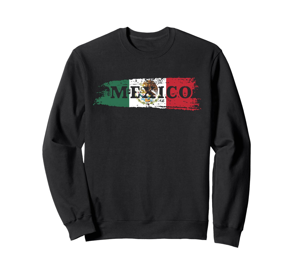 Mexico Distressed Paintbrush Sweatshirt - Novelty Apparel Men Women - T-Shirt, Sweatshirt, Hoodie
