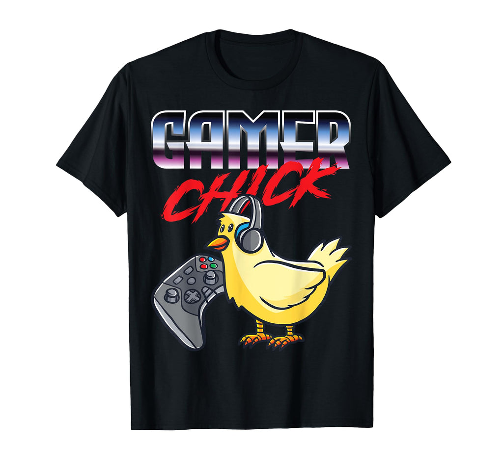 Gamer Chick 80S Synthwave Pc Gaming T-Shirt - Aesthetic Graphic for Adults - T-Shirt, Sweatshirt, Hoodie