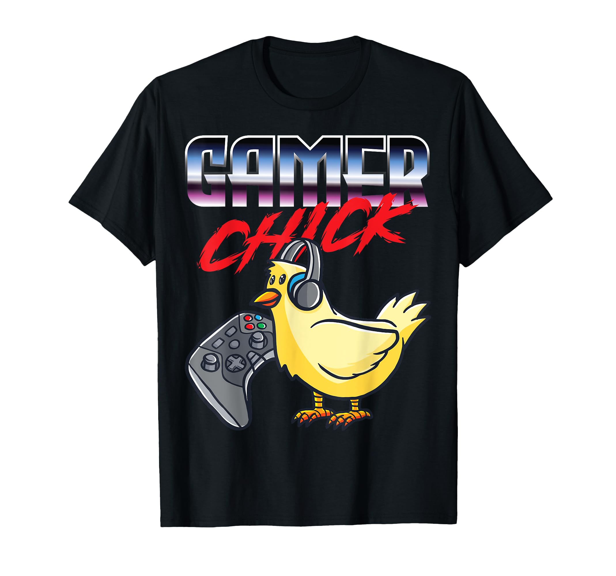 Gamer Chick 80S Synthwave Pc Gaming T-Shirt - Aesthetic Graphic for Adults - T-Shirt, Sweatshirt, Hoodie