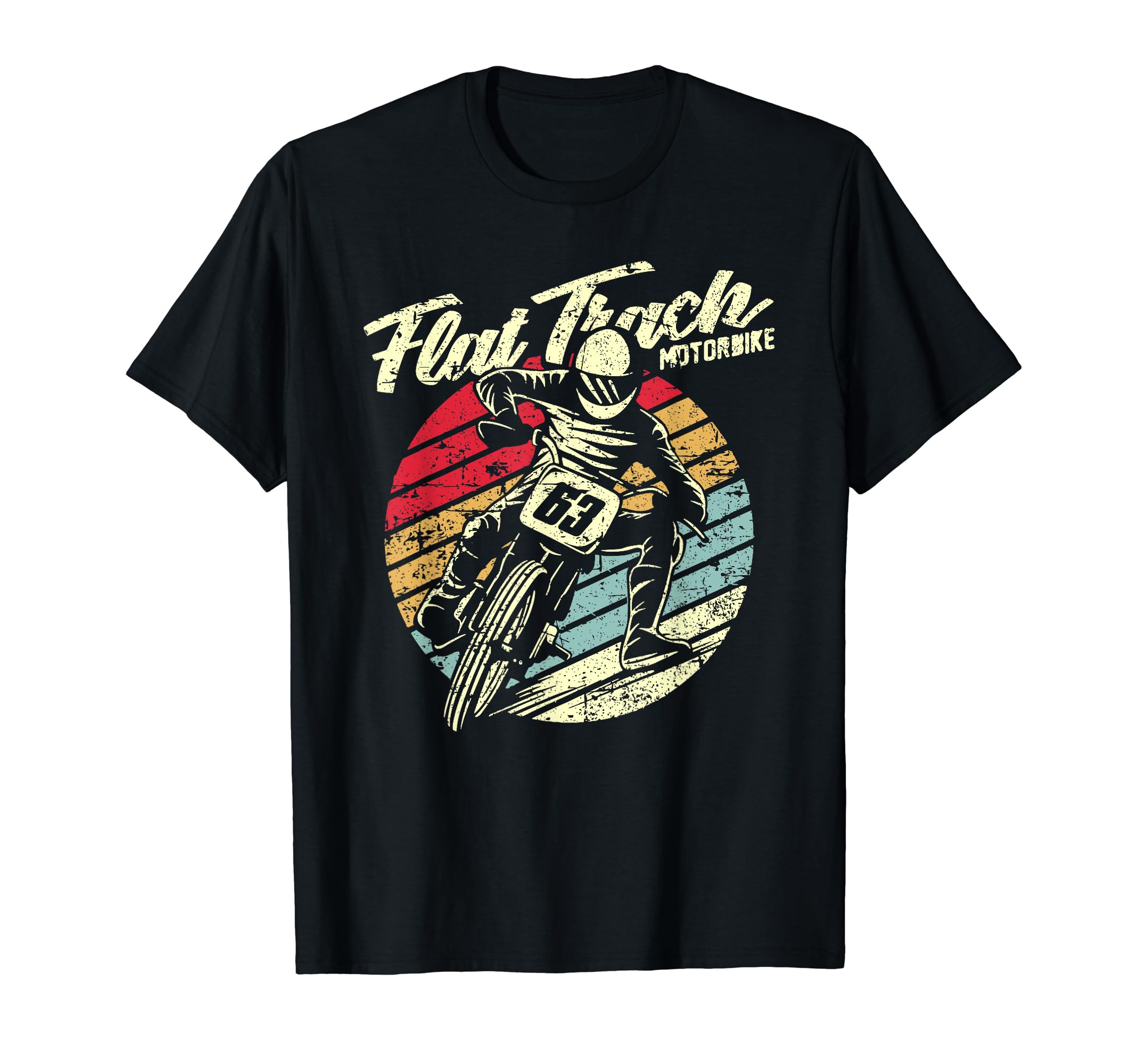Flat Track Motorcycle Racing T-Shirt - Fun Novelty Design for Adults - T-Shirt, Sweatshirt, Hoodie