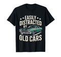 Easily Distracted Old Cars Car T-Shirt - Minimalist Print for Adults - T-Shirt, Sweatshirt, Hoodie