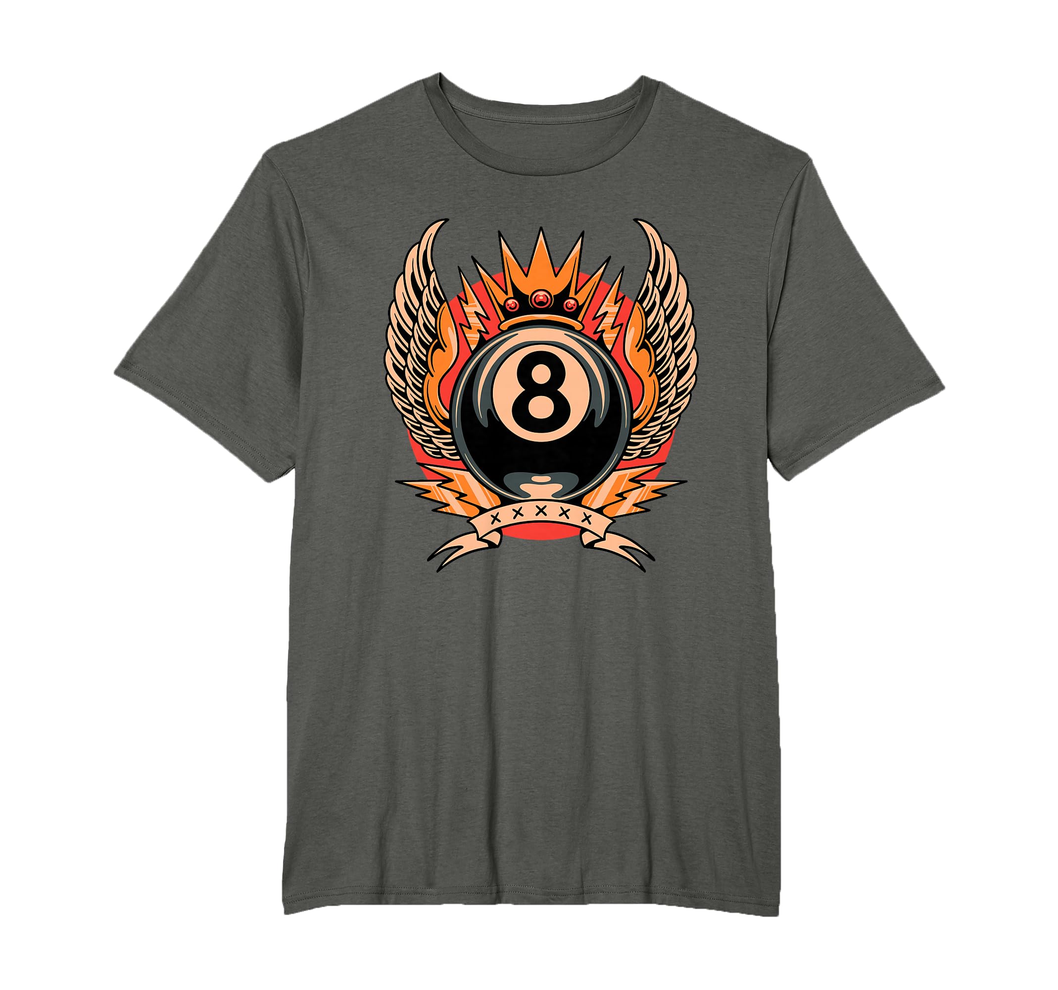 Lucky 8 Ball Art Traditional Tattoo Old T-Shirt - Trendy Graphic Men Women - T-Shirt, Sweatshirt, Hoodie