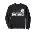 Antisocial Butterfly Introvert Sweatshirt - Custom Art Print for Adults - T-Shirt, Sweatshirt, Hoodie