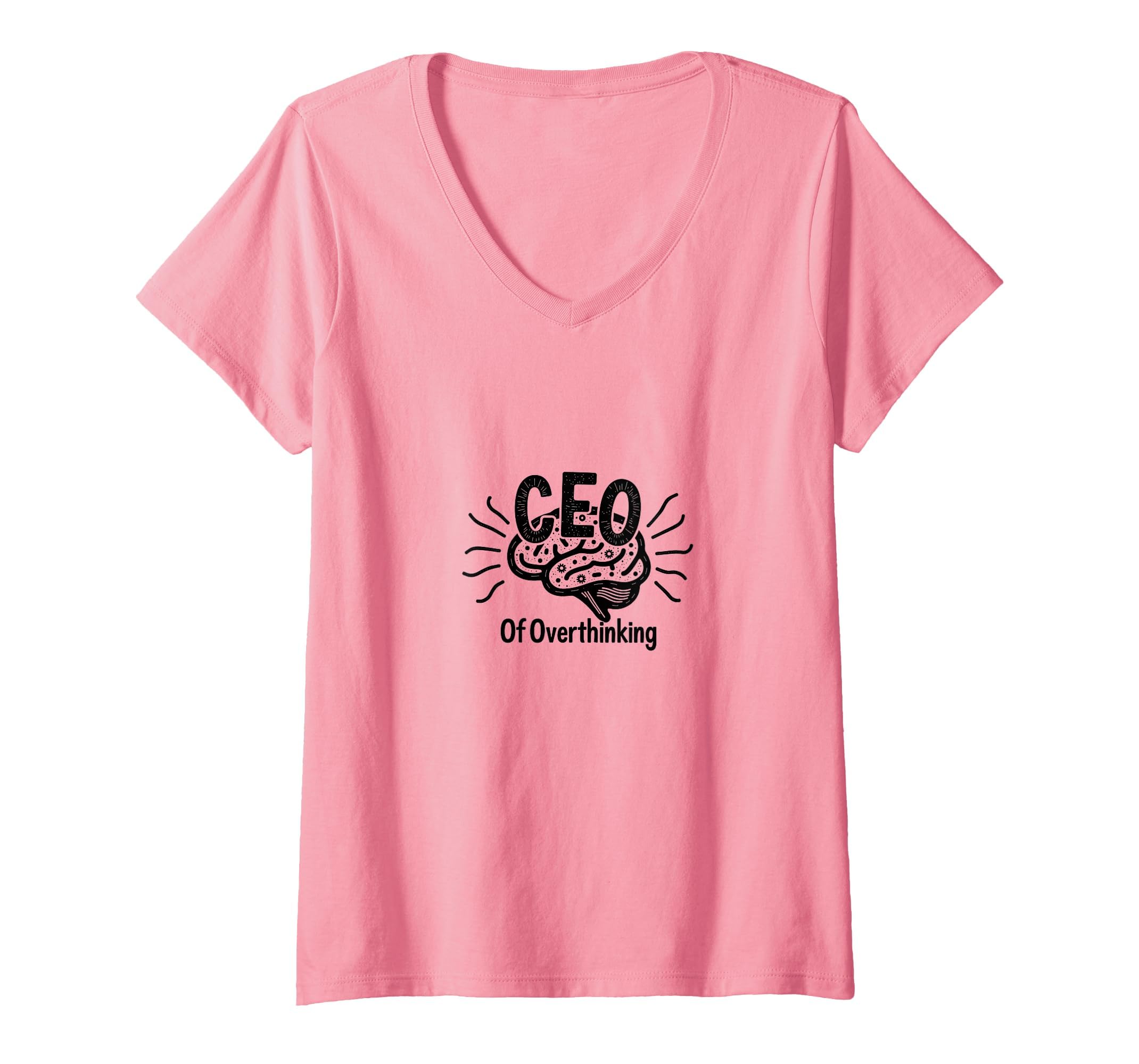 Womens Ceo Overthinking Witty T-Shirt - Casual Everyday Wear for Adults - T-Shirt, Sweatshirt, Hoodie