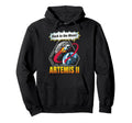 Artemis Ii Back To Moon Space Art Hoodie - Aesthetic Graphic Men Women - T-Shirt, Sweatshirt, Hoodie