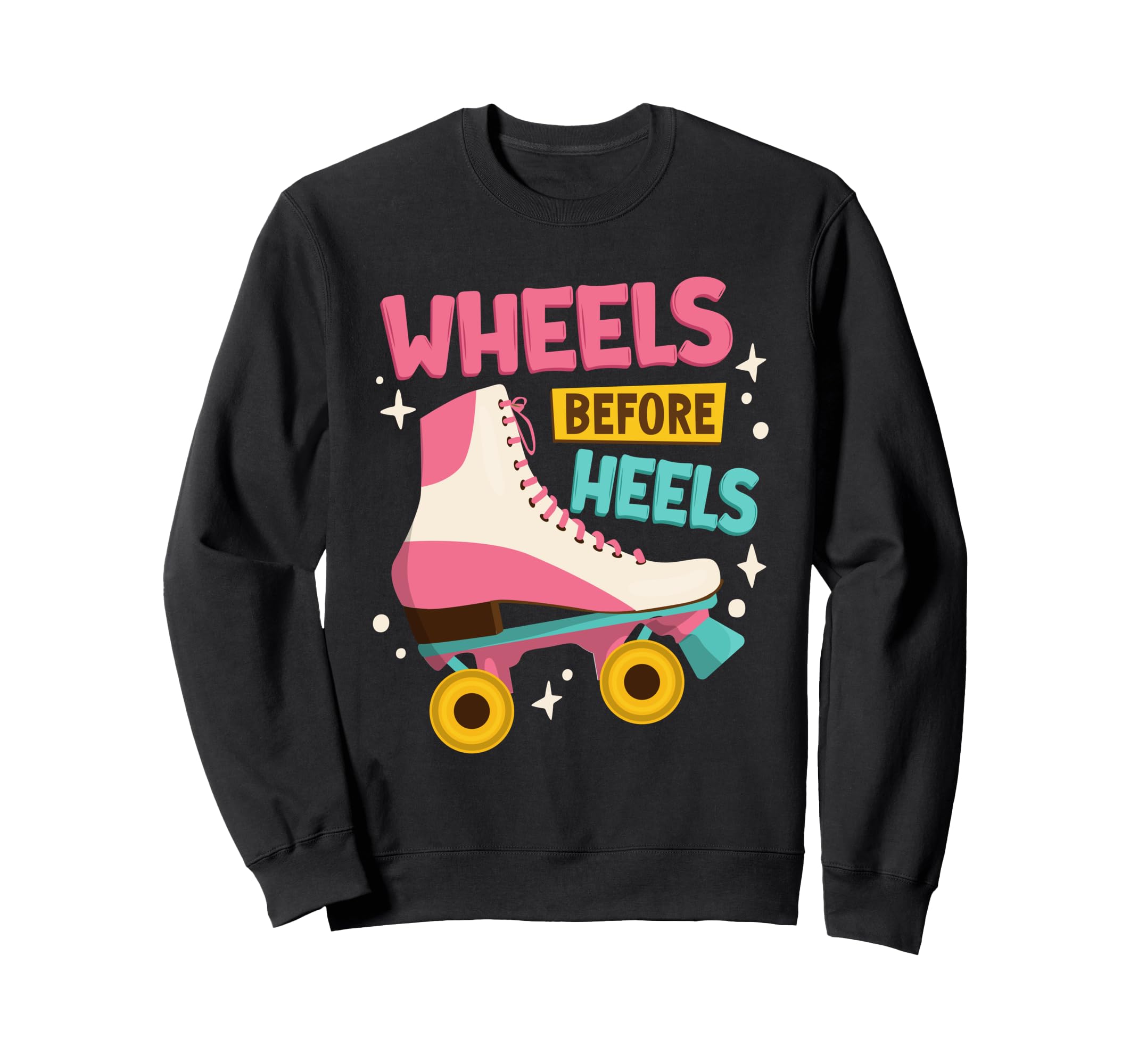 Roller Skating 90S 80S Wheels Sweatshirt - Custom Art Print Men Women - T-Shirt, Sweatshirt, Hoodie
