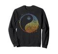 Floral Mandala Yin Yang Sweatshirt - Casual Everyday Wear Men Women - T-Shirt, Sweatshirt, Hoodie