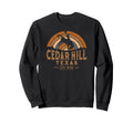 Cedar Hill Texas Tx Rodeo Cowboy Sweatshirt - Minimalist Print Men Women - T-Shirt, Sweatshirt, Hoodie