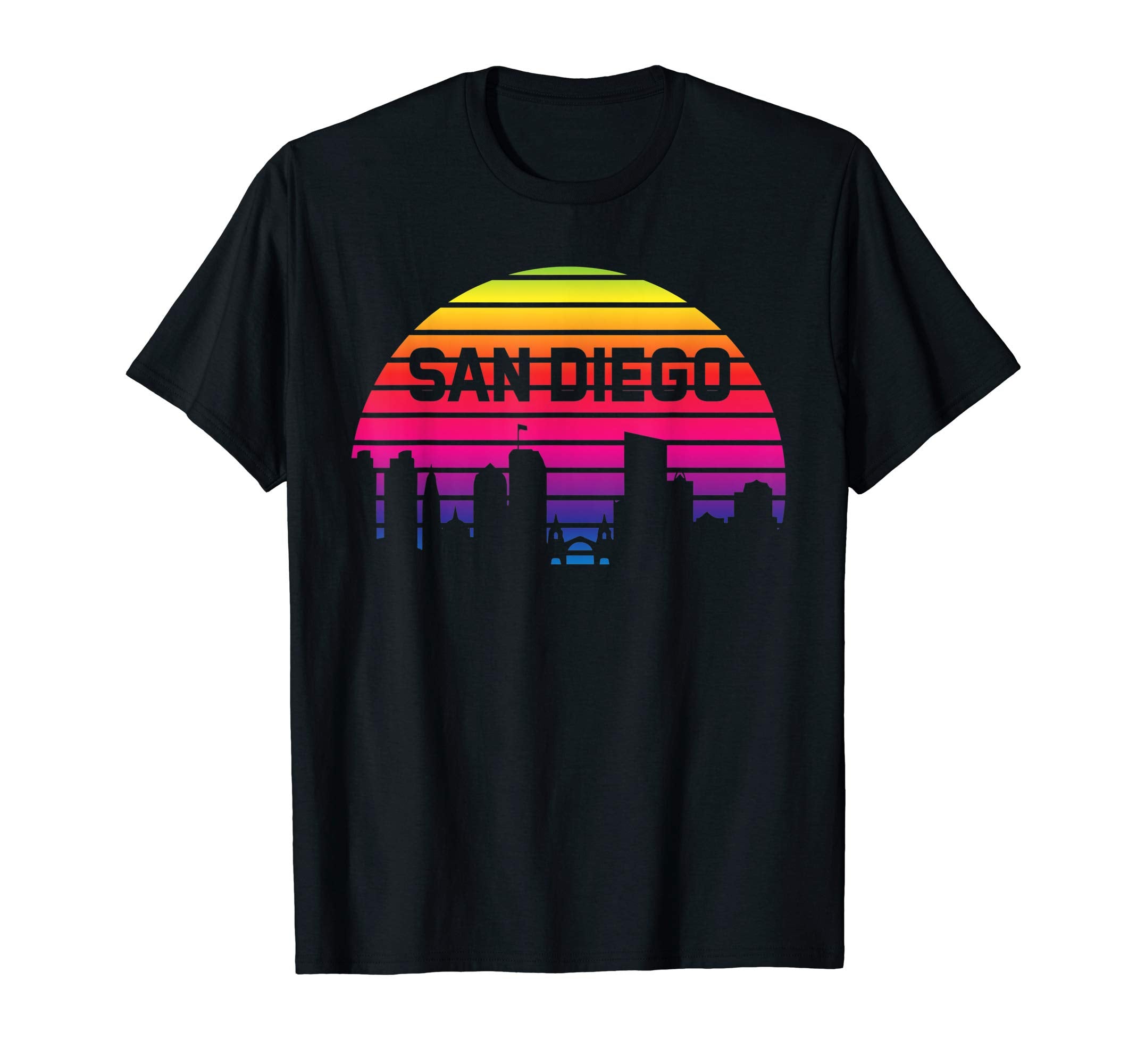 San Diego Sunset Skyline Tourist City T-Shirt - Fun Novelty Design Unisex - T-Shirt, Sweatshirt, Hoodie