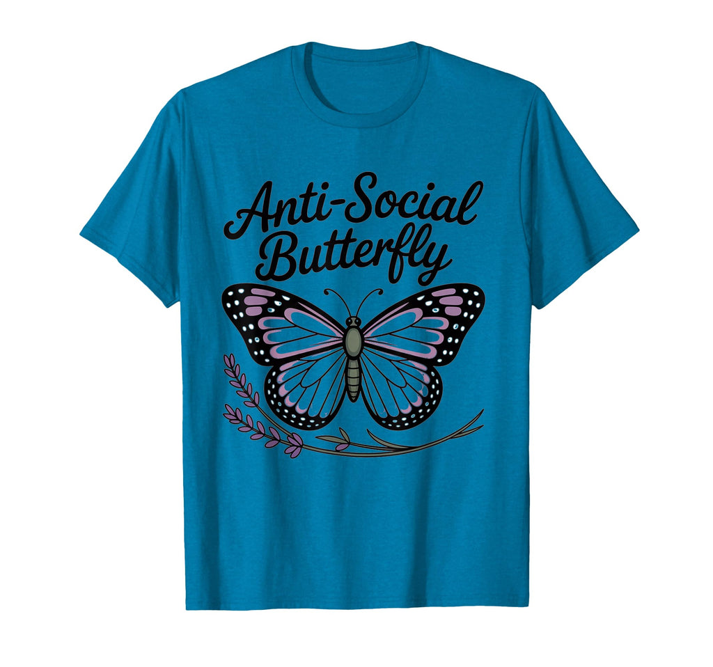 Gothic Butterfly Antisocial Aesthetic T-Shirt - Trendy Graphic for Adults - T-Shirt, Sweatshirt, Hoodie
