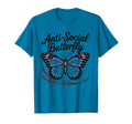 Gothic Butterfly Antisocial Aesthetic T-Shirt - Trendy Graphic for Adults - T-Shirt, Sweatshirt, Hoodie