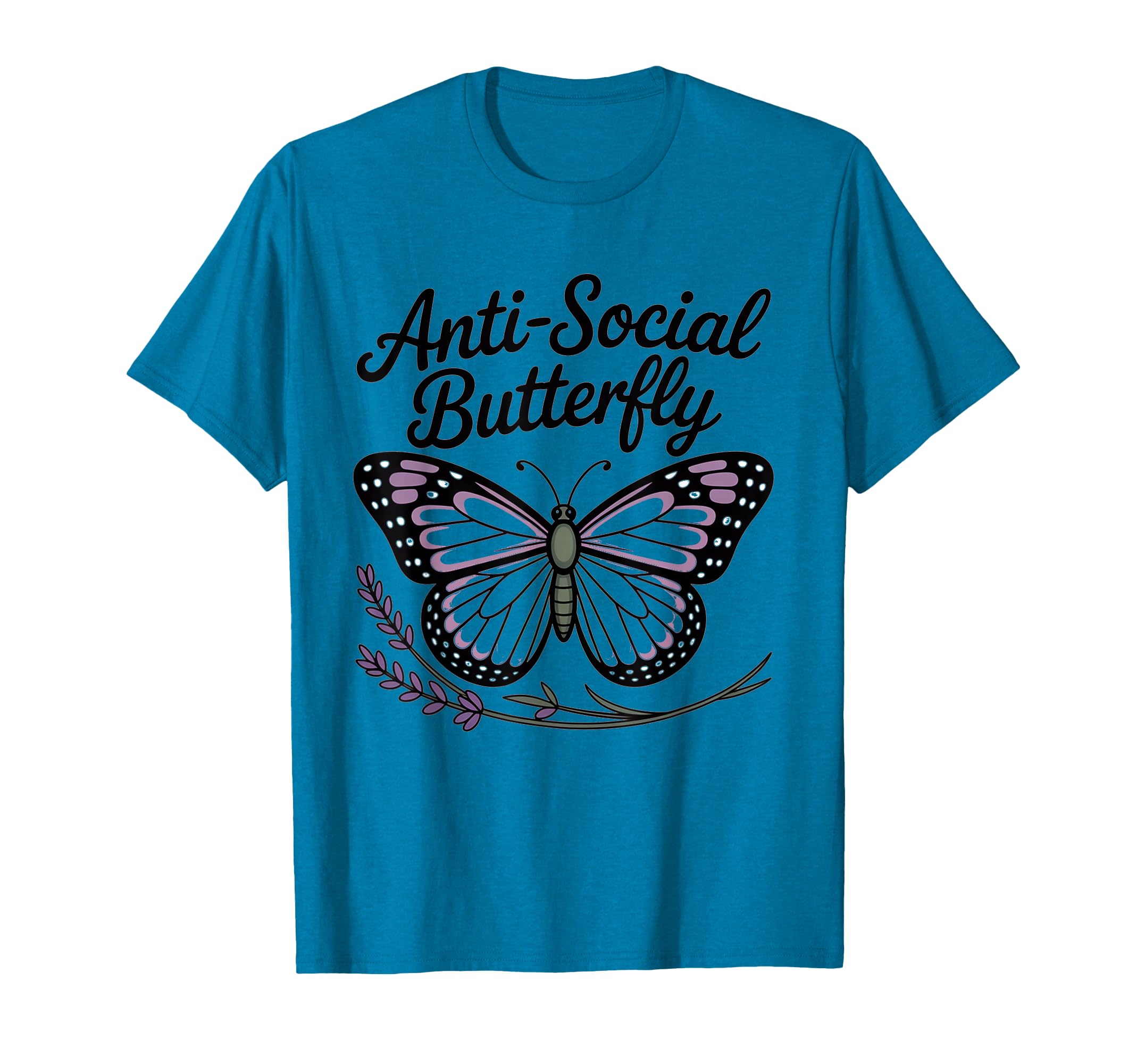 Gothic Butterfly Antisocial Aesthetic T-Shirt - Trendy Graphic for Adults - T-Shirt, Sweatshirt, Hoodie