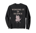 Anti Social Butterfly Introvert Sweatshirt - Aesthetic Graphic Men Women - T-Shirt, Sweatshirt, Hoodie