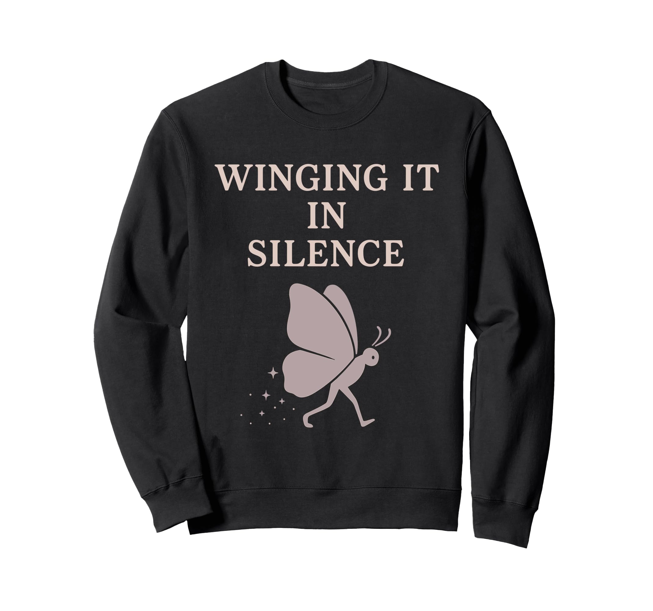 Anti Social Butterfly Introvert Sweatshirt - Aesthetic Graphic Men Women - T-Shirt, Sweatshirt, Hoodie