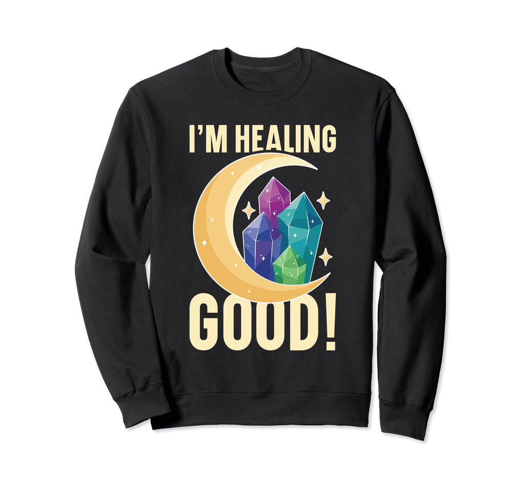 Crystal Healing Sage Crystal Reiki Sweatshirt - Custom Art Print Men Women - T-Shirt, Sweatshirt, Hoodie