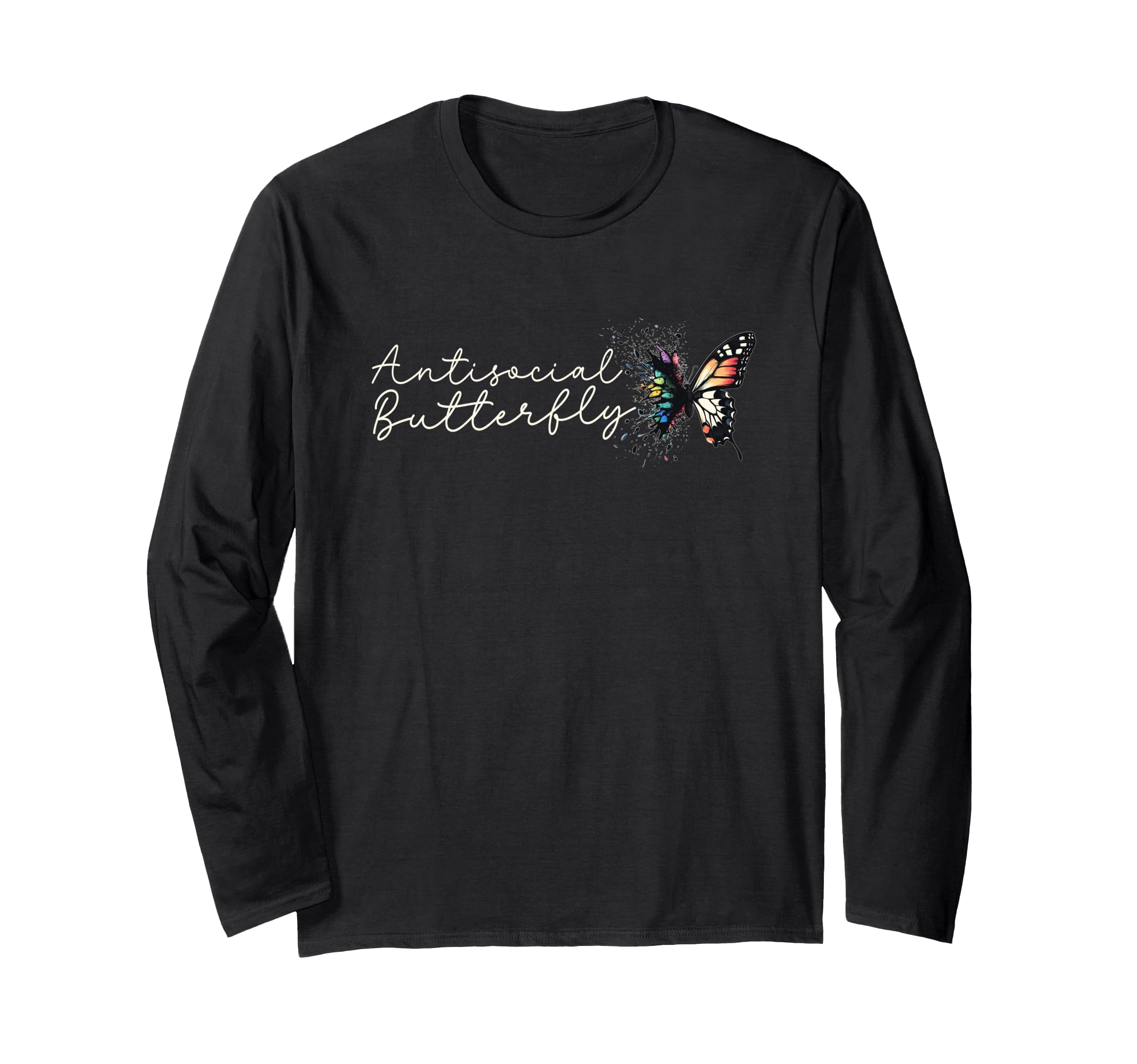 Antisocial Butterfly T-Shirt - Casual Everyday Wear Unisex - T-Shirt, Sweatshirt, Hoodie