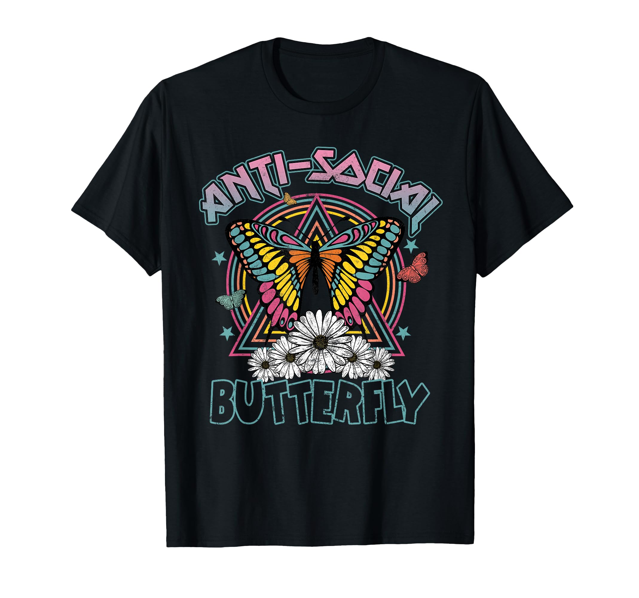 Anti Social Butterfly Fun Introverts T-Shirt - Aesthetic Graphic Men Women - T-Shirt, Sweatshirt, Hoodie
