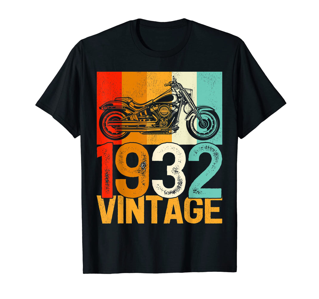 90 Years Old Motorcycle 1932 90Th T-Shirt - Fun Novelty Design for Adults - T-Shirt, Sweatshirt, Hoodie