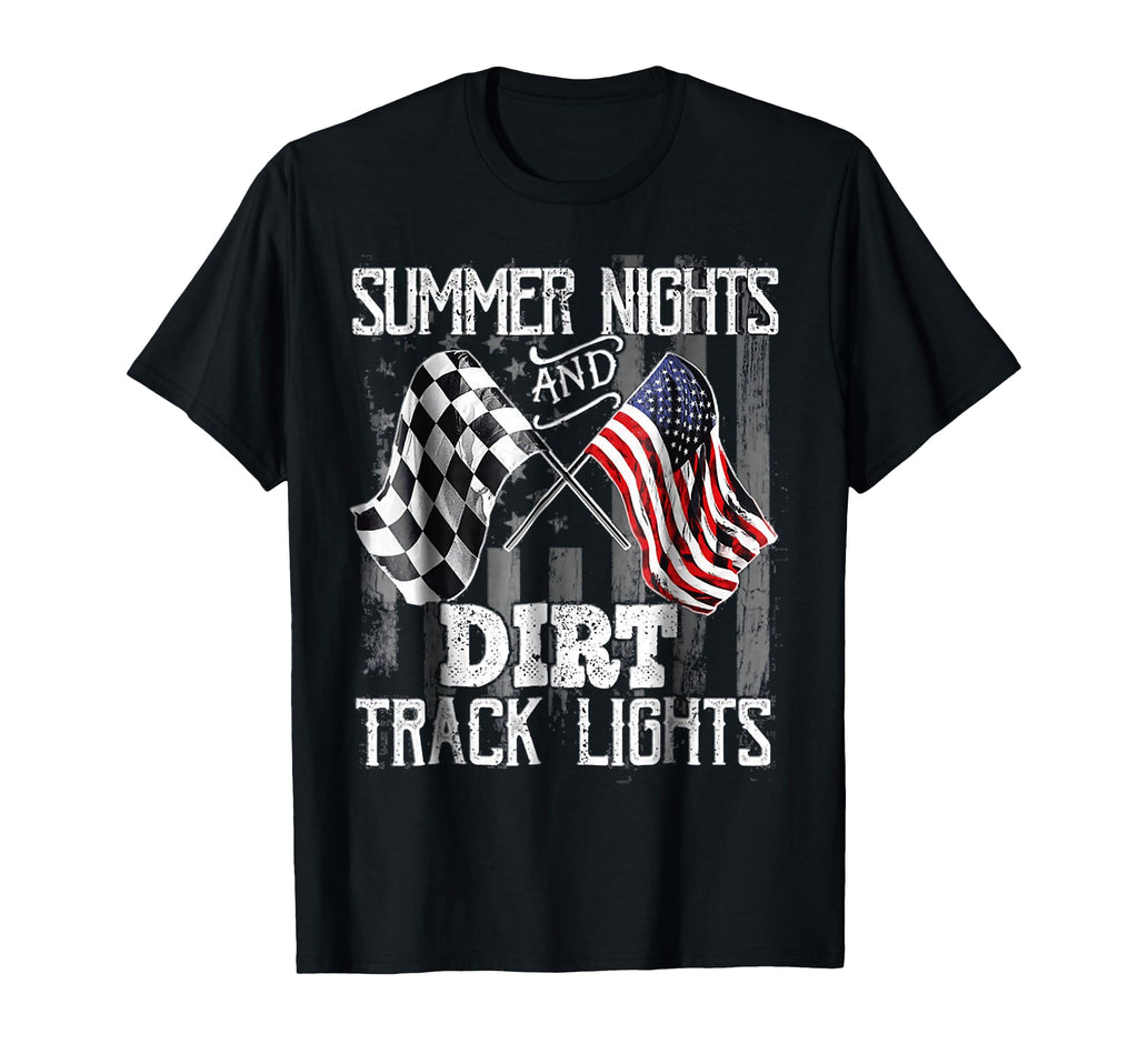 Summer Nights And Dirt Track T-Shirt - Casual Everyday Wear for Adults - T-Shirt, Sweatshirt, Hoodie