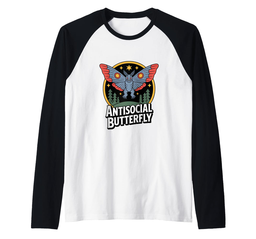 Moth Mann Cryptid Mothman Anti Social T-Shirt - Unique Graphic for Adults - T-Shirt, Sweatshirt, Hoodie