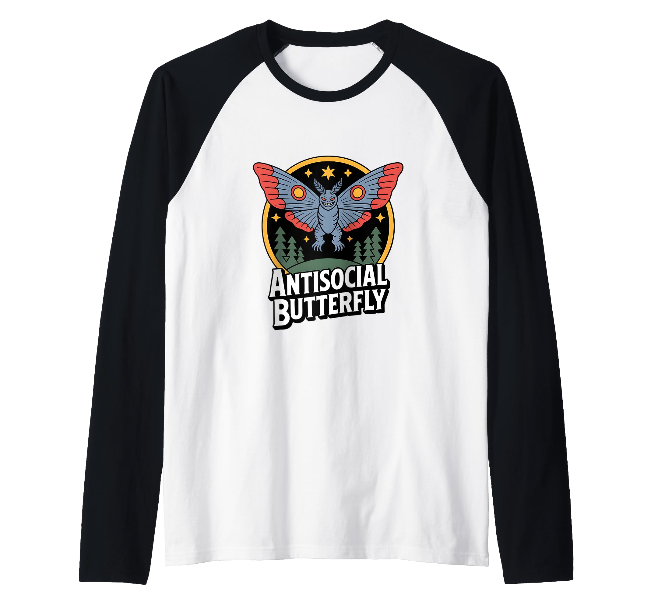 Moth Mann Cryptid Mothman Anti Social T-Shirt - Unique Graphic for Adults - T-Shirt, Sweatshirt, Hoodie