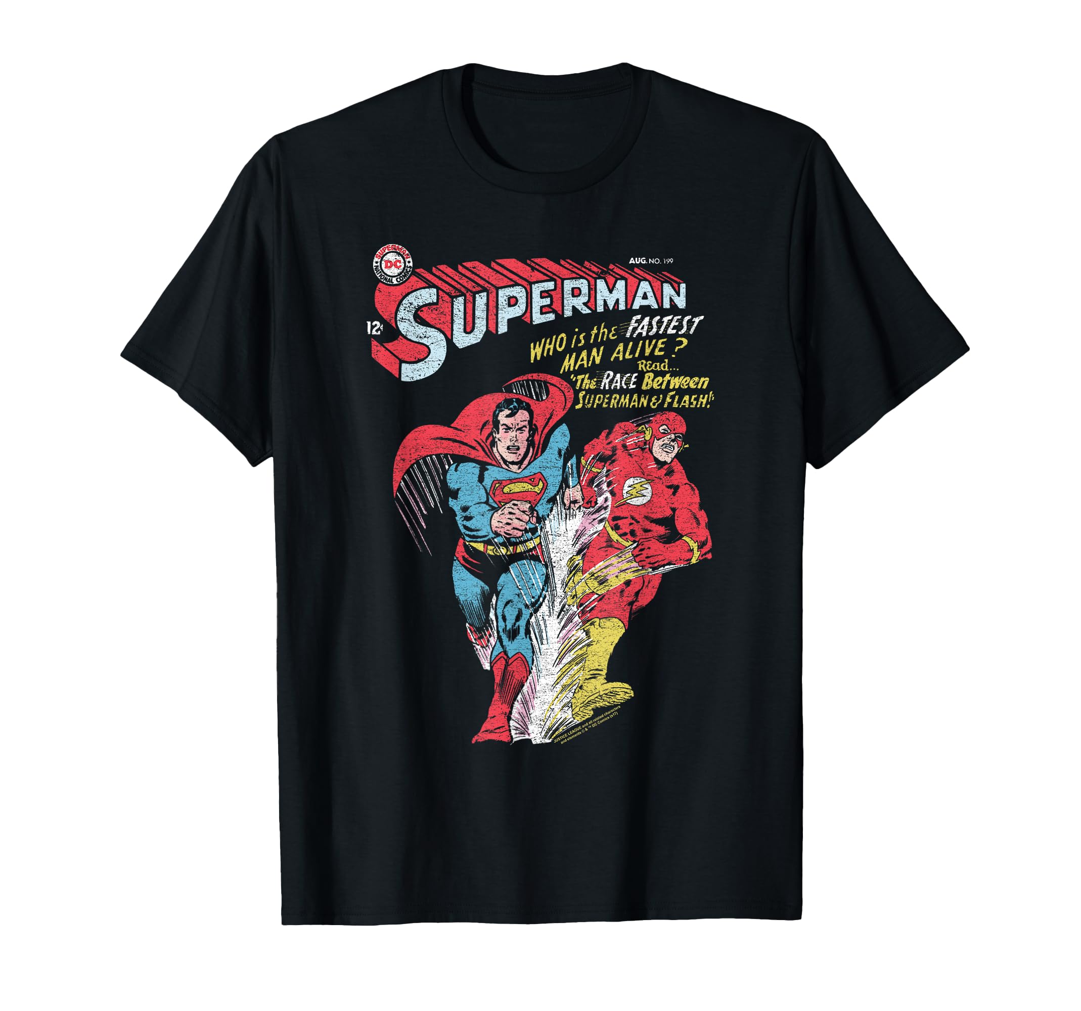 Justice League Flash Superman Fastest T-Shirt - Custom Art Print Men Women - T-Shirt, Sweatshirt, Hoodie