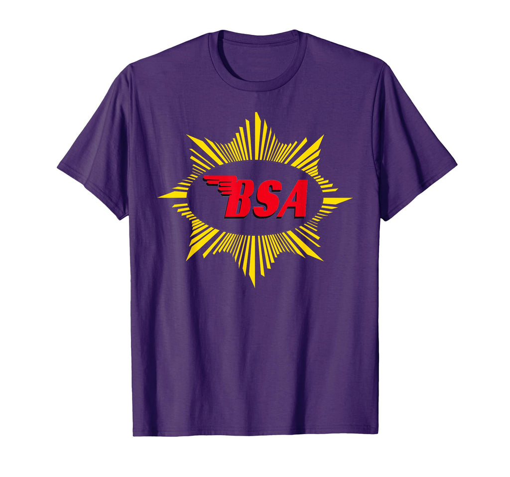 Bsa Motorcycle Logo Black Small T-Shirt - Novelty Apparel for Adults - T-Shirt, Sweatshirt, Hoodie