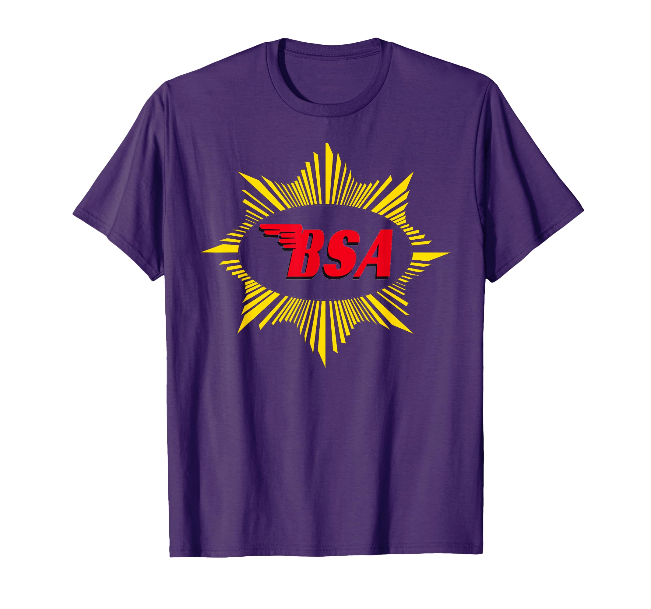 Bsa Motorcycle Logo Black Small T-Shirt - Novelty Apparel for Adults - T-Shirt, Sweatshirt, Hoodie