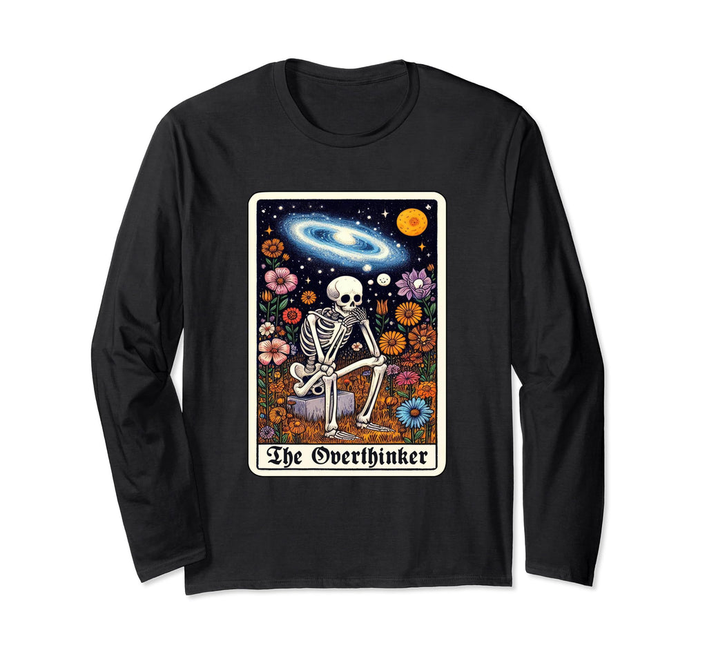 Overthinker Tarot Cards Reader Deep T-Shirt - Trendy Graphic for Adults - T-Shirt, Sweatshirt, Hoodie