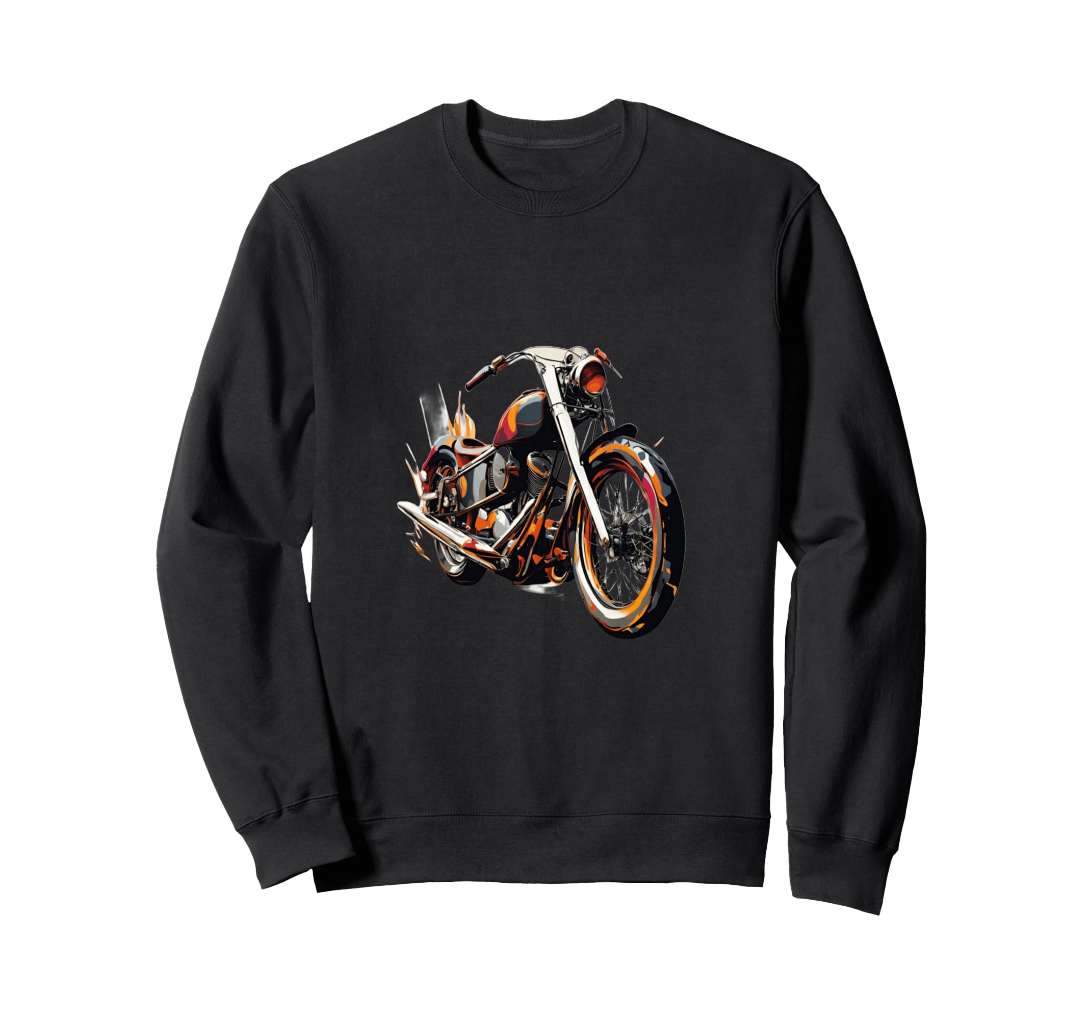 Biker Skull Motorcycle Rider Gear Sweatshirt - Aesthetic Graphic for Adults - T-Shirt, Sweatshirt, Hoodie
