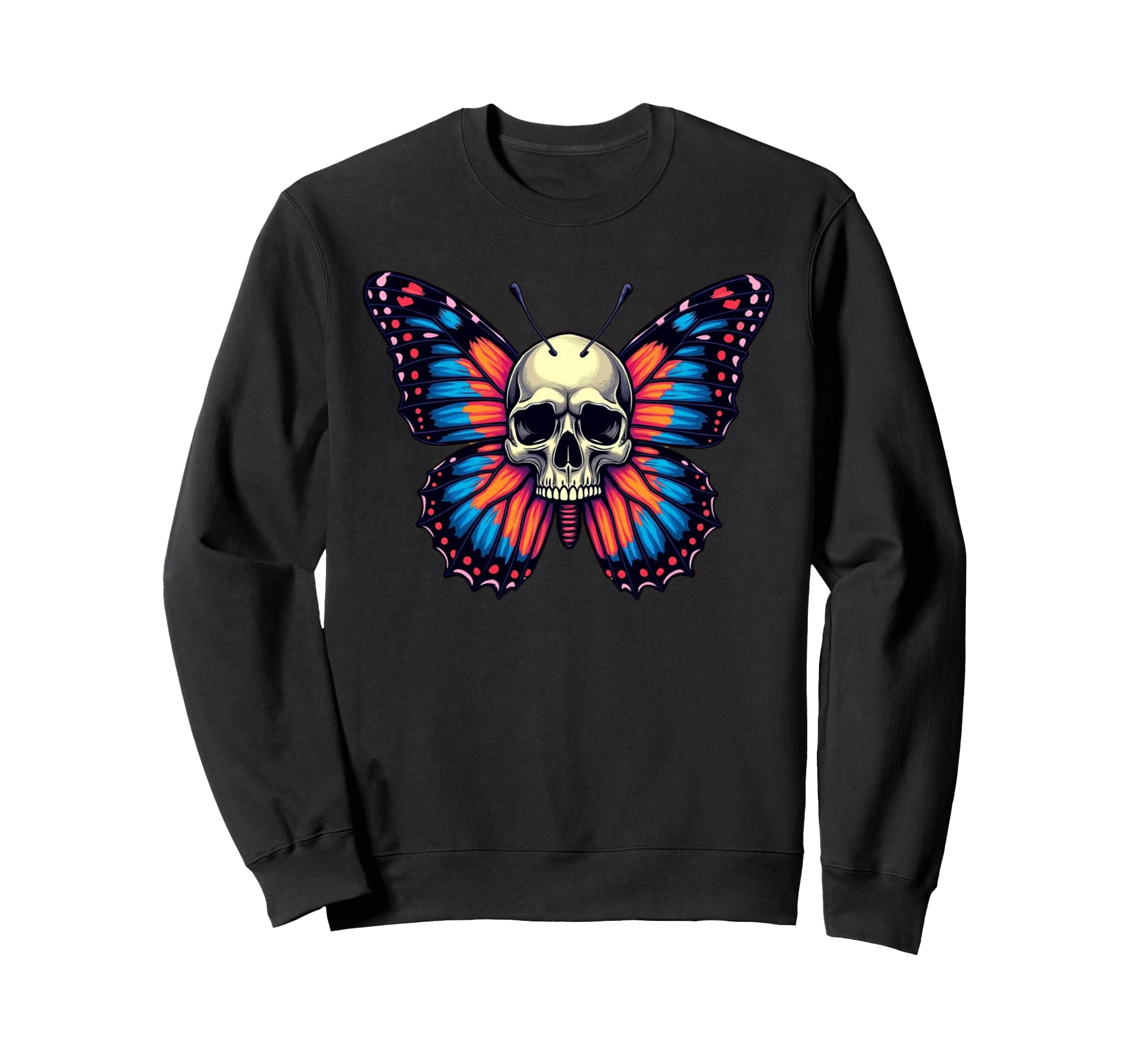 Antisocial Butterfly Funny Death Sweatshirt - Aesthetic Graphic Men Women - T-Shirt, Sweatshirt, Hoodie