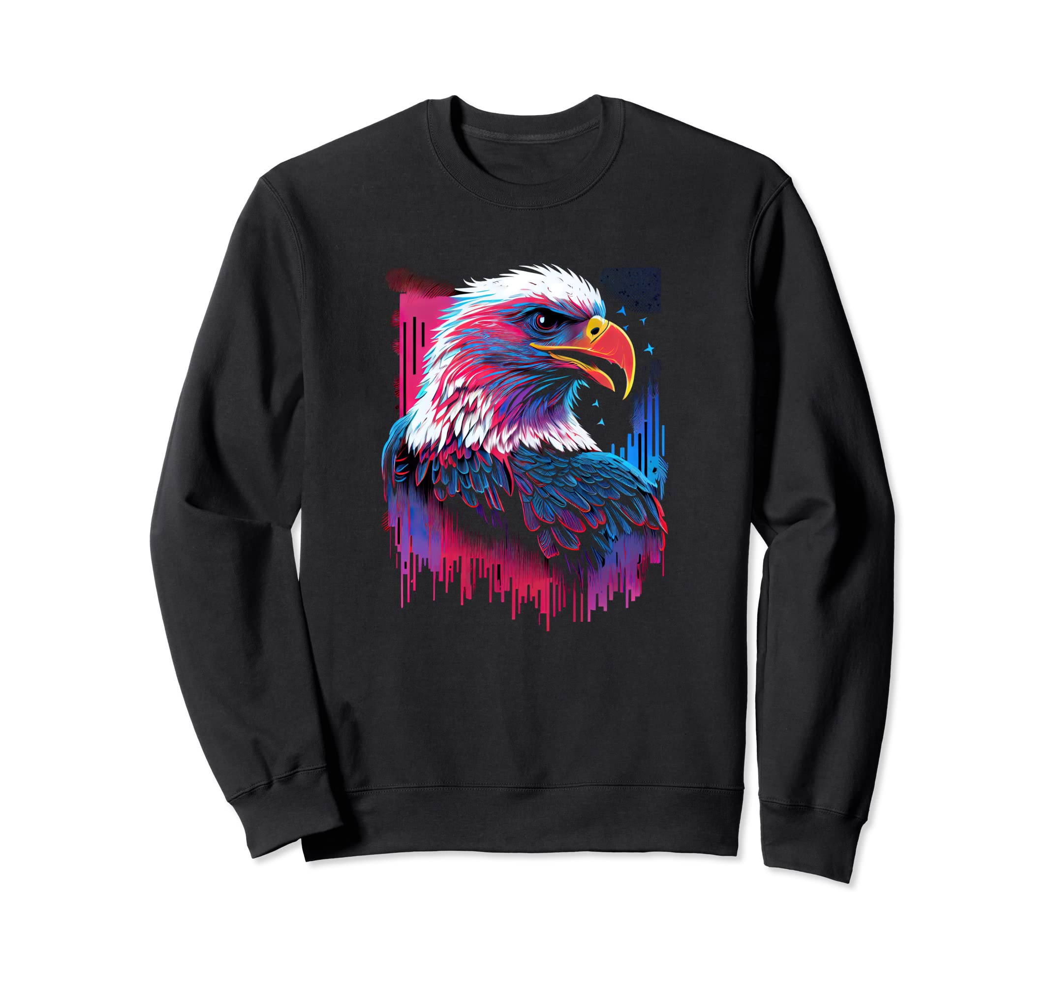 Synthwave Retrowave American Bald Sweatshirt - Fun Novelty Design Unisex - T-Shirt, Sweatshirt, Hoodie