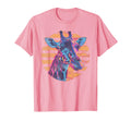Giraffe Vaporwave Aesthetic Synthwave T-Shirt - Custom Art Print Unisex - T-Shirt, Sweatshirt, Hoodie
