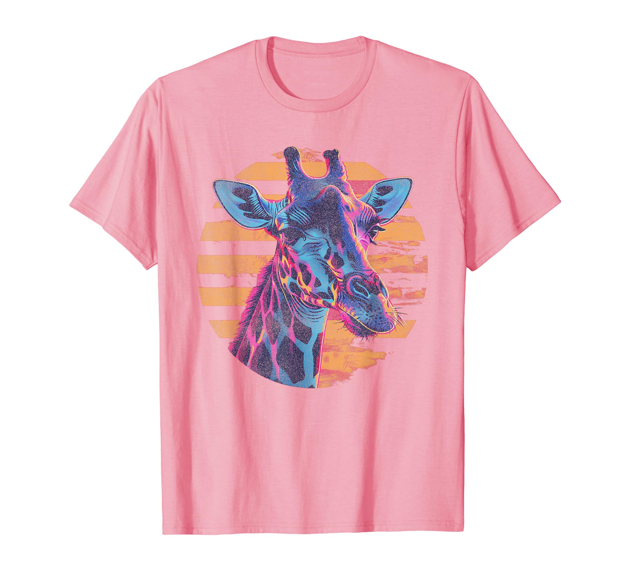 Giraffe Vaporwave Aesthetic Synthwave T-Shirt - Custom Art Print Unisex - T-Shirt, Sweatshirt, Hoodie