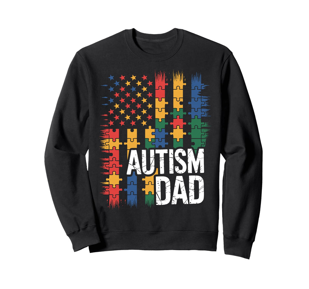 Autism Dad Autistic Child Father Sweatshirt - Minimalist Print Unisex - T-Shirt, Sweatshirt, Hoodie
