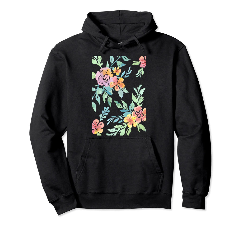 Spring Equinox Pastel Floral Hoodie - Fun Novelty Design for Adults - T-Shirt, Sweatshirt, Hoodie