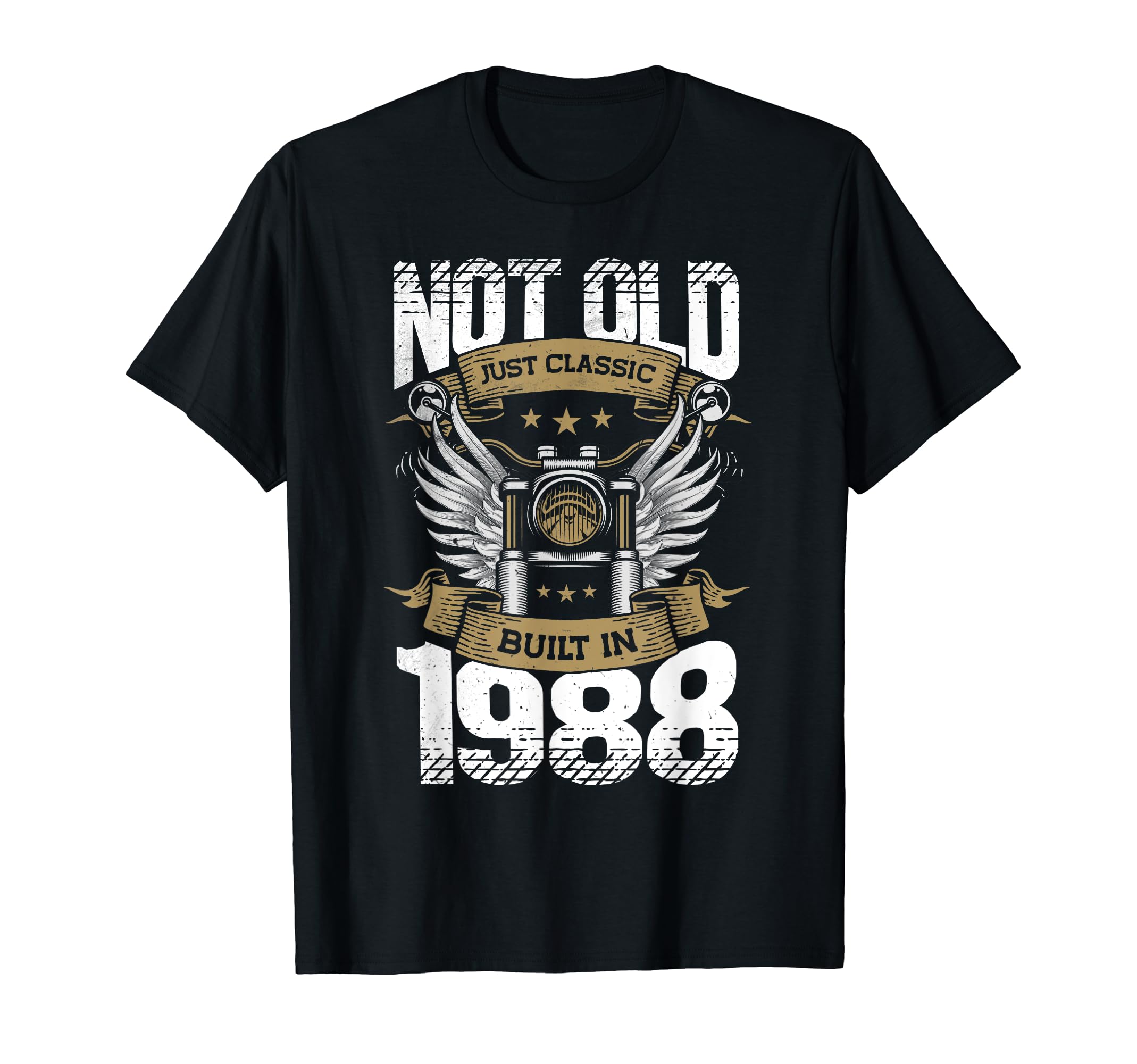 Motorcycle Biker Birthday Built 1988 1988 T-Shirt - Graphic Print Men Women - T-Shirt, Sweatshirt, Hoodie