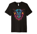 Lion Vaporwave Aesthetic Synthwave T-Shirt - Minimalist Print Men Women - T-Shirt, Sweatshirt, Hoodie