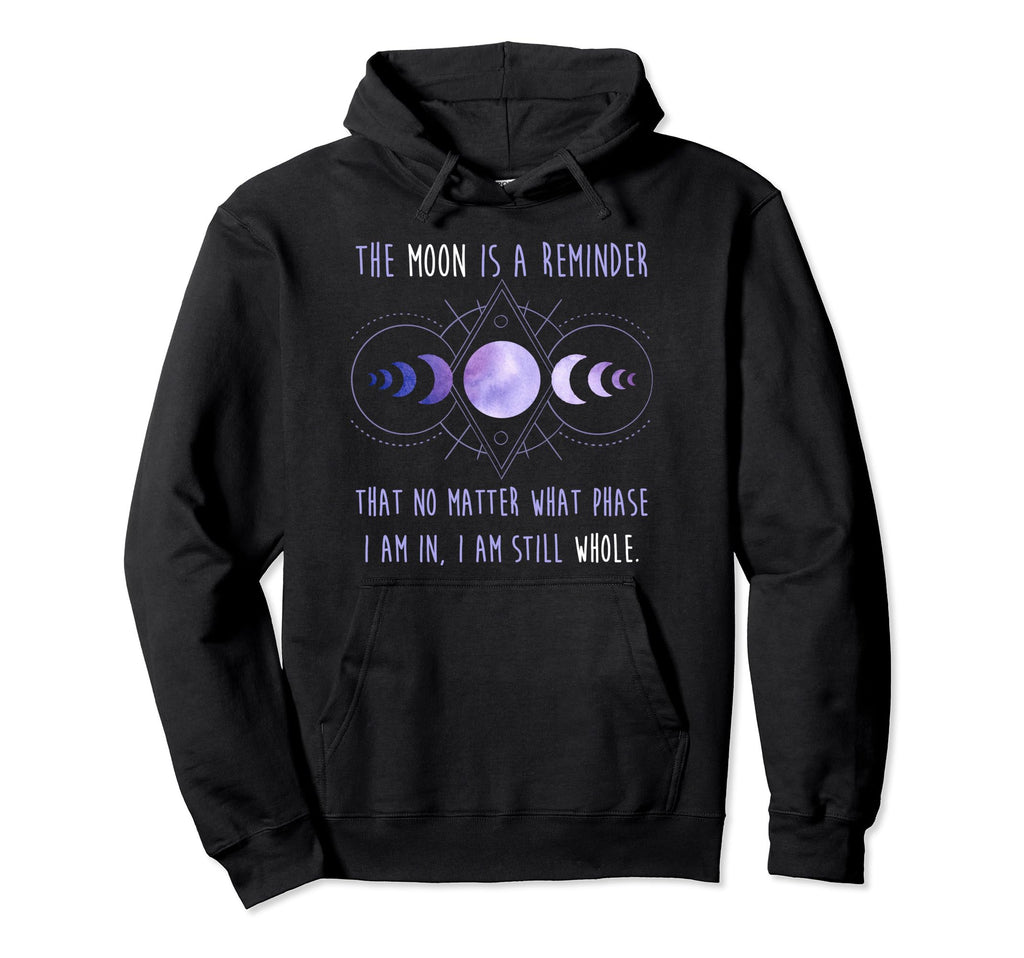 Celestial Moon Phase Self Care Reminder Hoodie - Unique Graphic Men Women - T-Shirt, Sweatshirt, Hoodie