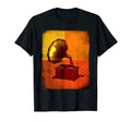 Gramophone Phonograph Old Record T-Shirt - Aesthetic Graphic for Adults - T-Shirt, Sweatshirt, Hoodie