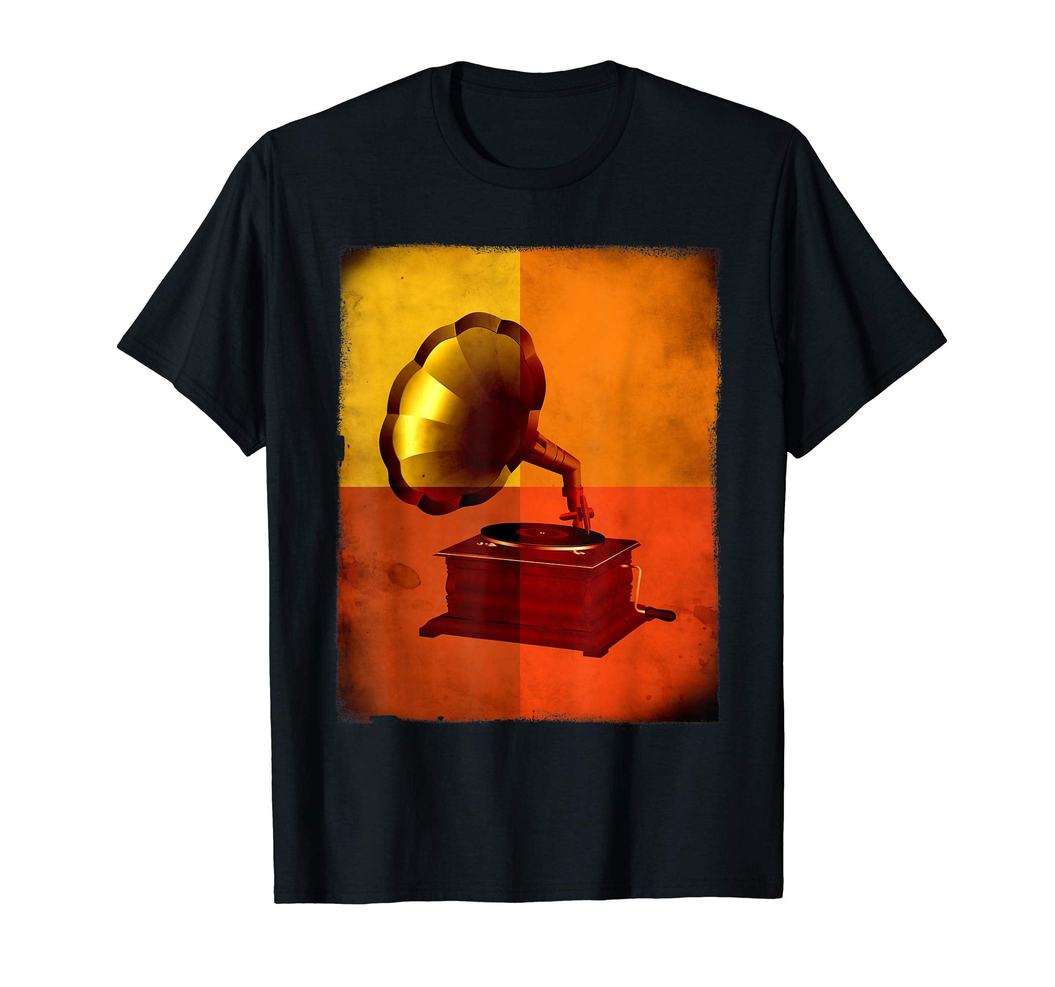 Gramophone Phonograph Old Record T-Shirt - Aesthetic Graphic for Adults - T-Shirt, Sweatshirt, Hoodie