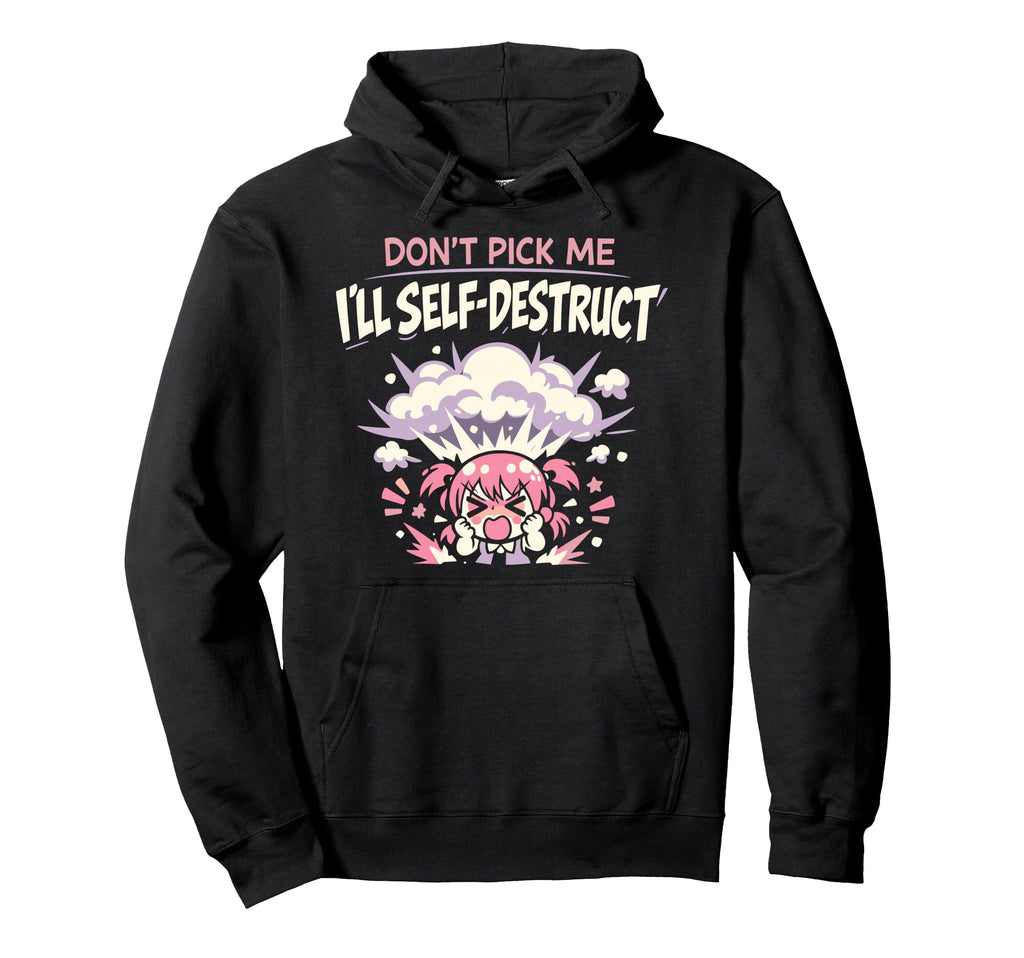 Anime Anxiety Overthinking Weeb Kawaii Hoodie - Streetwear Style Unisex - T-Shirt, Sweatshirt, Hoodie